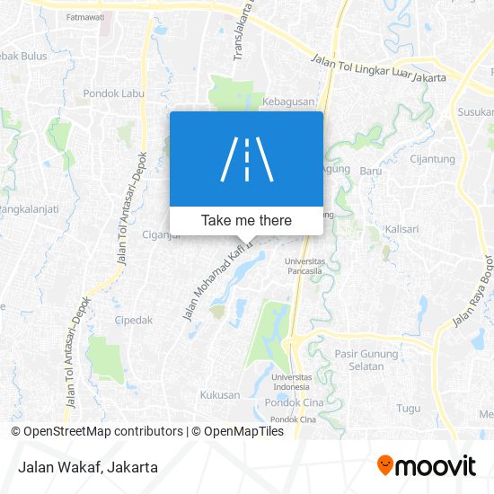 Jalan Wakaf map