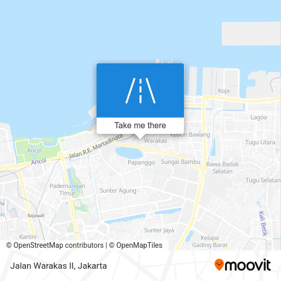 Jalan Warakas II map