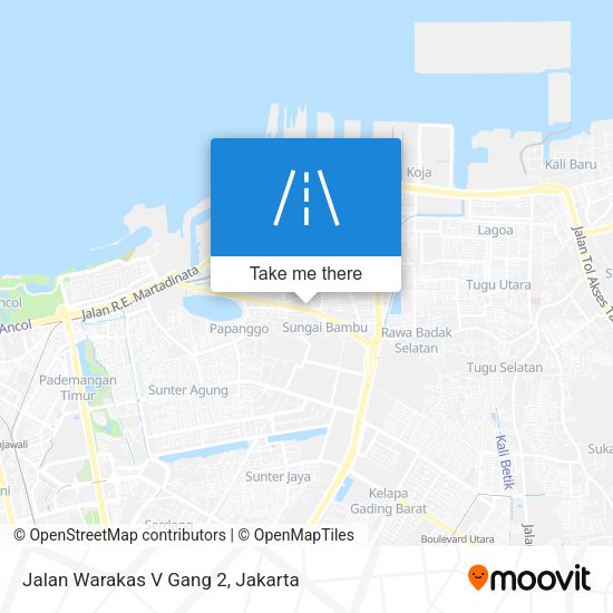 Jalan Warakas V Gang 2 map