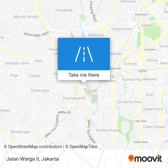Jalan Warga II map