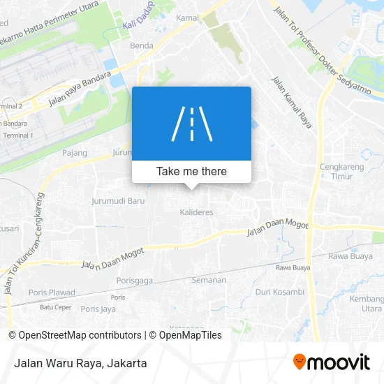 Jalan Waru Raya map