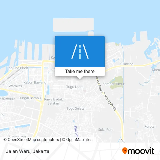 Jalan Waru map