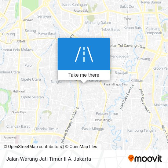 Jalan Warung Jati Timur II A map