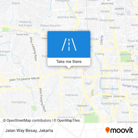 Jalan Way Besay map
