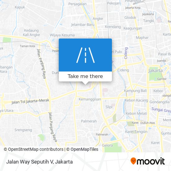 Jalan Way Seputih V map