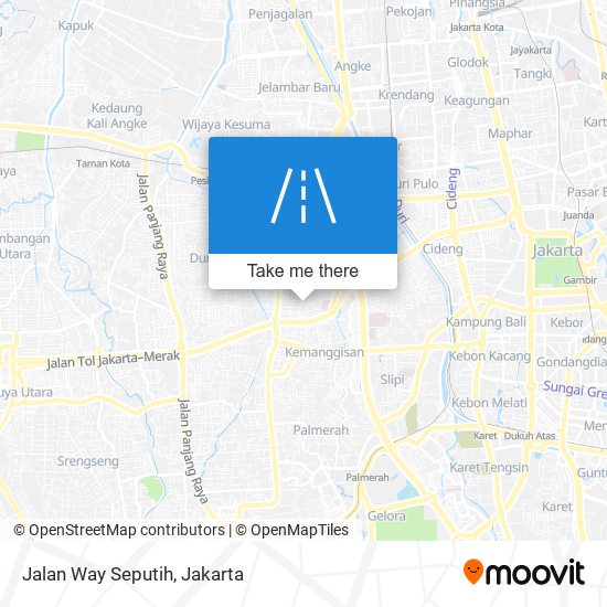 Jalan Way Seputih map