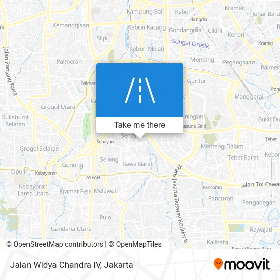 Jalan Widya Chandra IV map