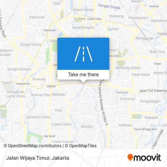 Jalan Wijaya Timur map