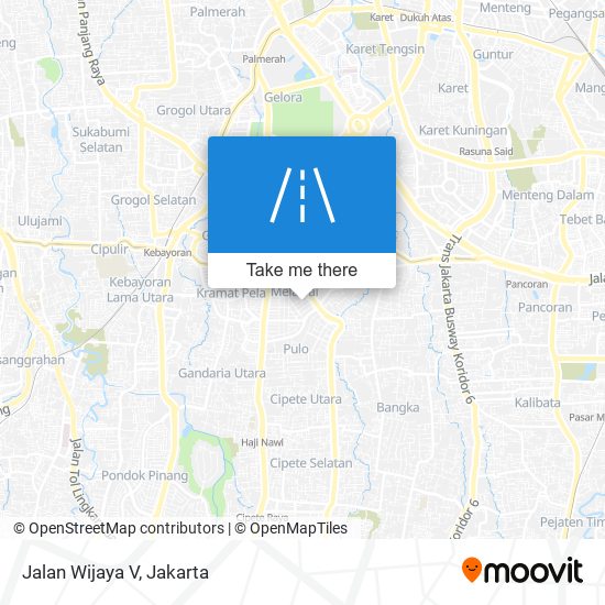 Jalan Wijaya V map