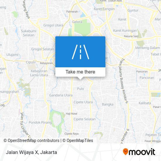 Jalan Wijaya X map