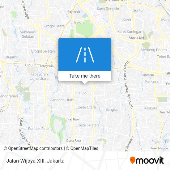 Jalan Wijaya XIII map