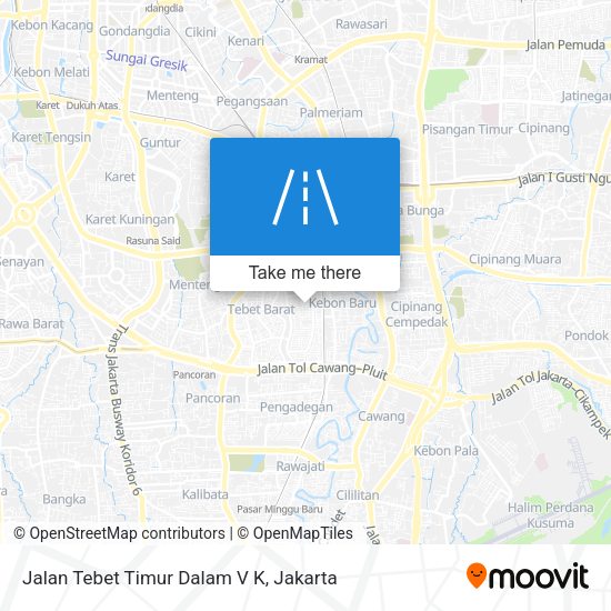 Jalan Tebet Timur Dalam V K map