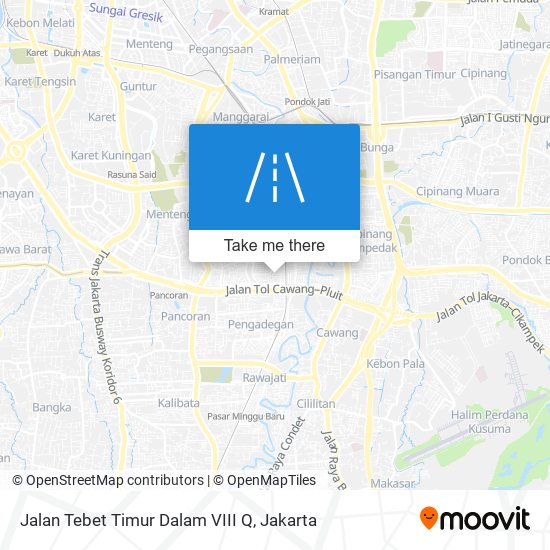 Jalan Tebet Timur Dalam VIII Q map