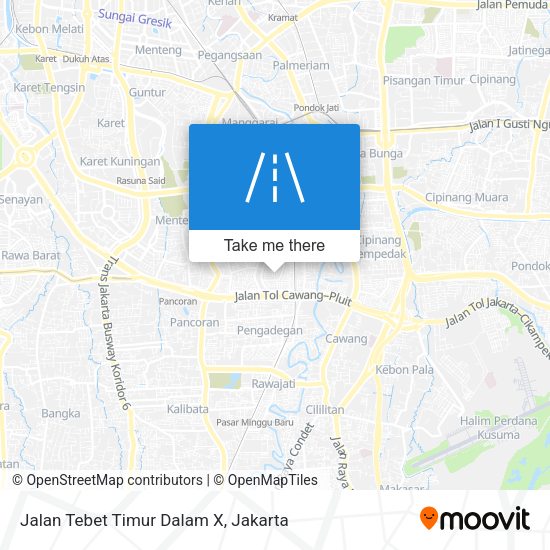 Jalan Tebet Timur Dalam X map