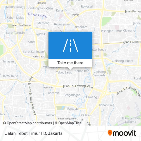 Jalan Tebet Timur I D map