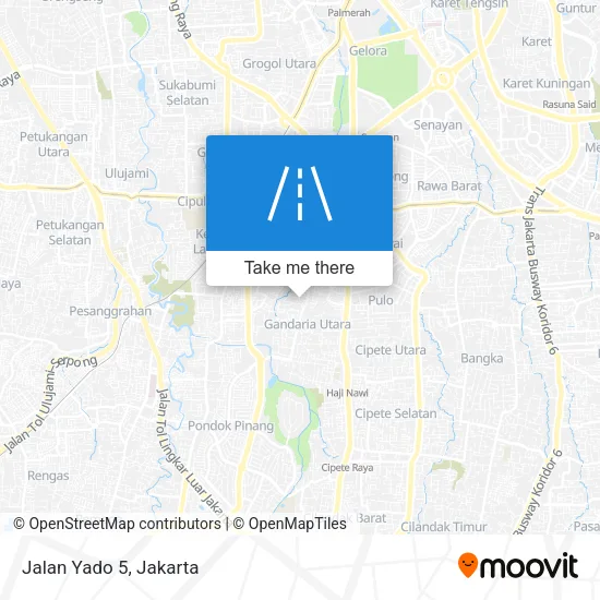 Jalan Yado 5 map