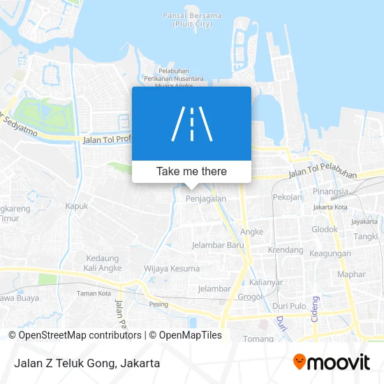 Jalan Z Teluk Gong map
