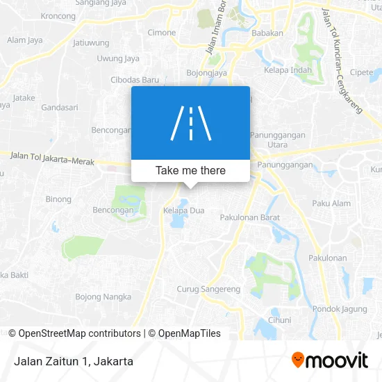Jalan Zaitun 1 map