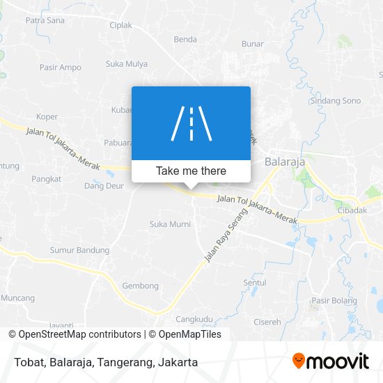 Tobat, Balaraja, Tangerang map