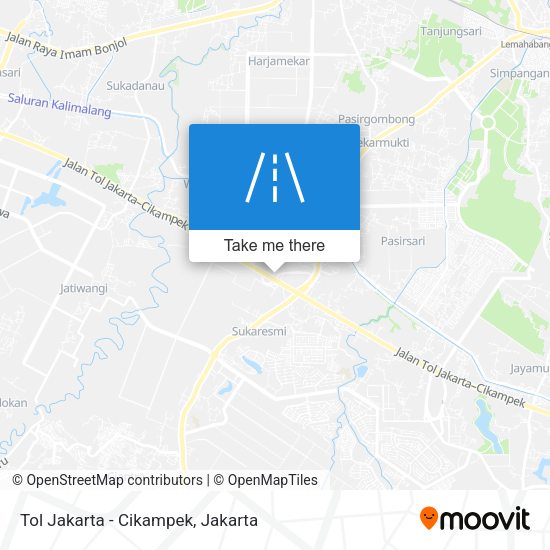 Tol Jakarta - Cikampek map