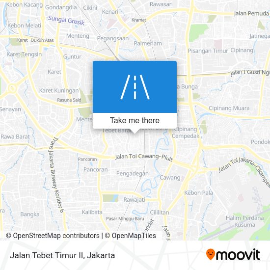 Jalan Tebet Timur II map