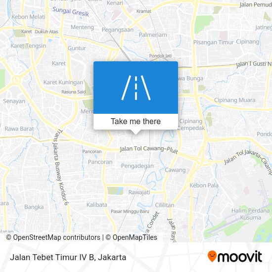 Jalan Tebet Timur IV B map