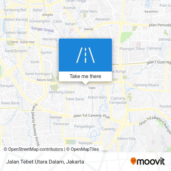 Jalan Tebet Utara Dalam map