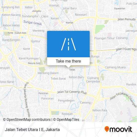 Jalan Tebet Utara I E map