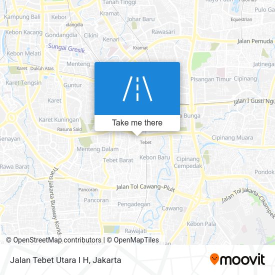 Jalan Tebet Utara I H map