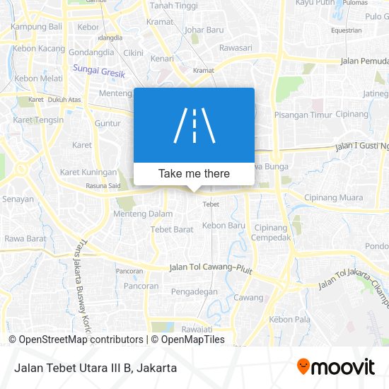 Jalan Tebet Utara III B map