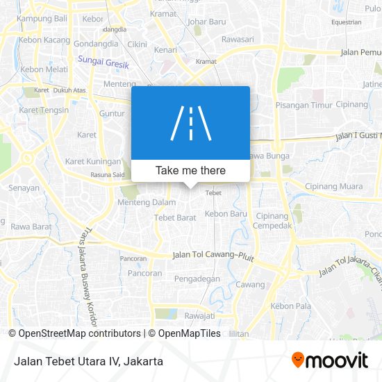 Jalan Tebet Utara IV map