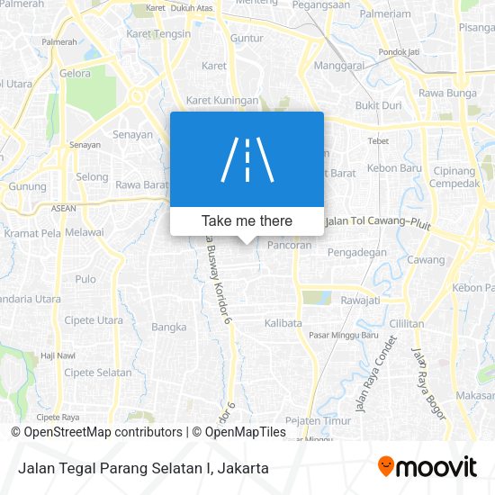 Jalan Tegal Parang Selatan I map