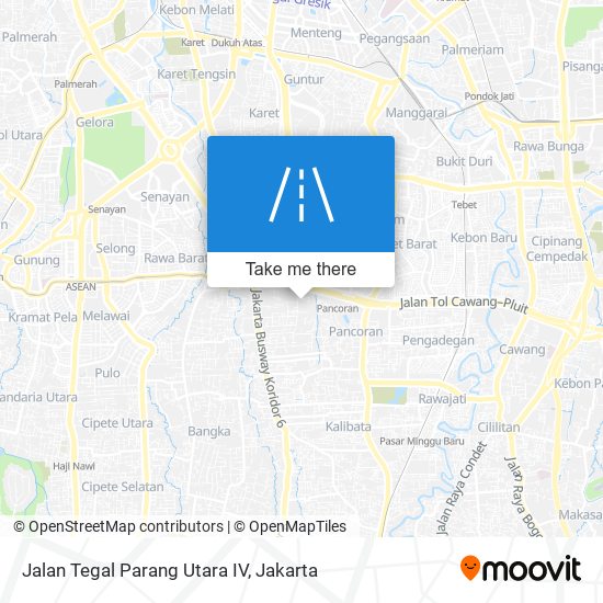 Jalan Tegal Parang Utara IV map