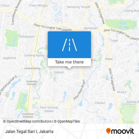 Jalan Tegal Sari I map