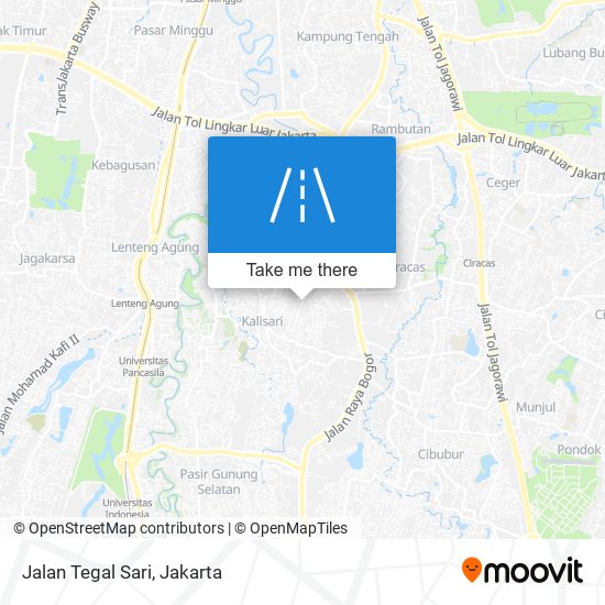 Jalan Tegal Sari map