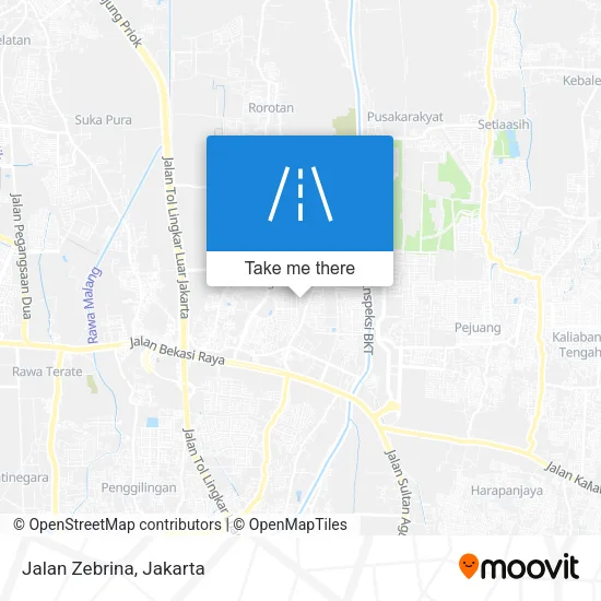 Jalan Zebrina map