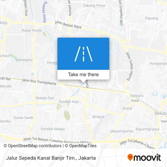 Jalur Sepeda Kanal Banjir Tim. map