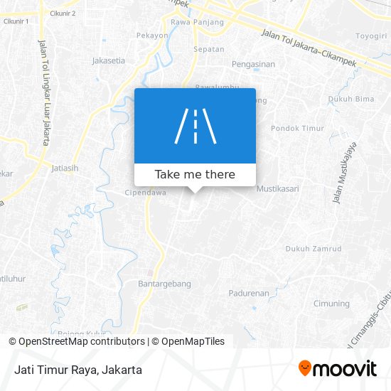 Jati Timur Raya map