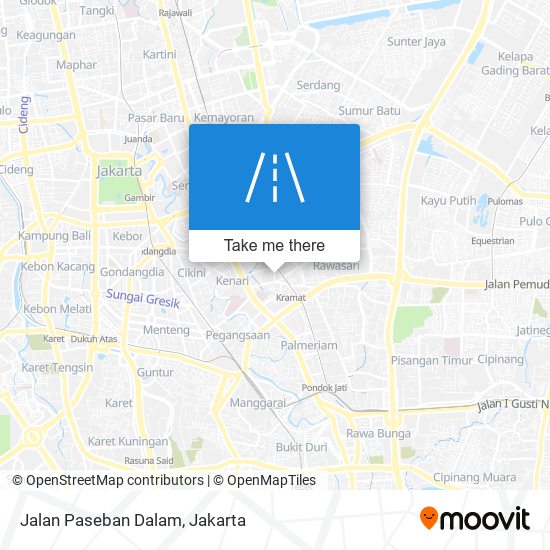 Jalan Paseban Dalam map