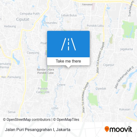 Jalan Puri Pesanggrahan I map
