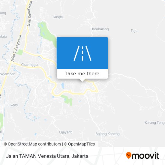 Jalan TAMAN Venesia Utara map