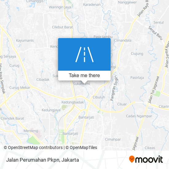 Jalan Perumahan Pkpn map