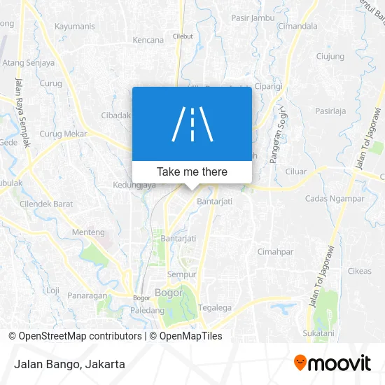 Jalan Bango map