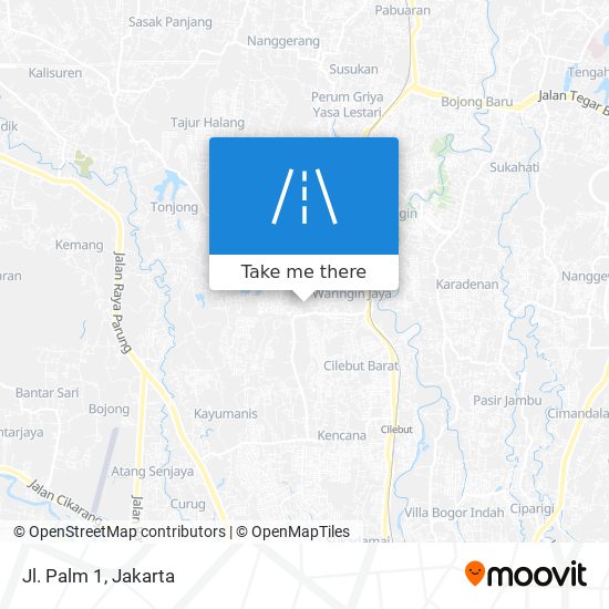 Jl. Palm 1 map