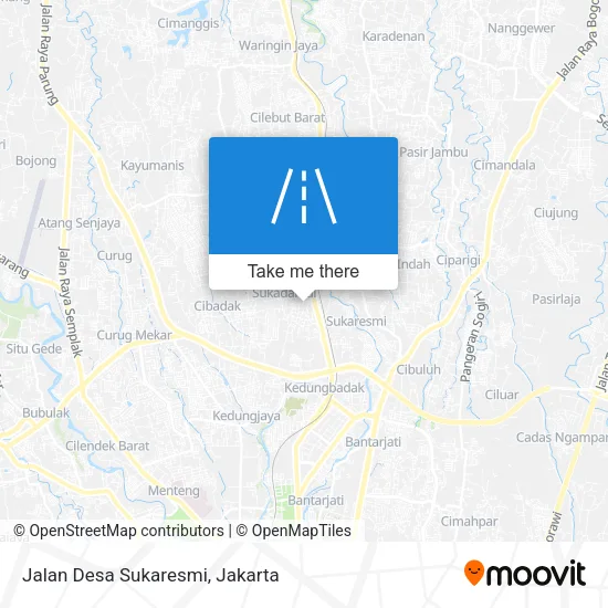 Jalan Desa Sukaresmi map