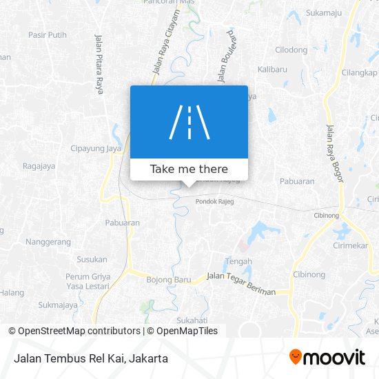 Jalan Tembus Rel Kai map