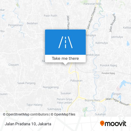 Jalan Pradana 10 map