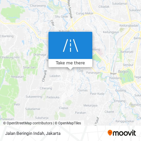 Jalan Beringin Indah map