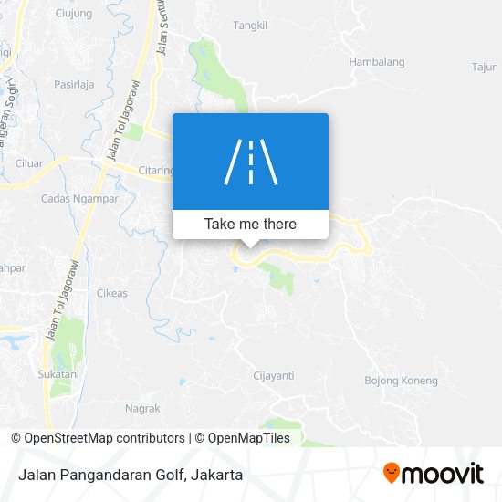 Jalan Pangandaran Golf map