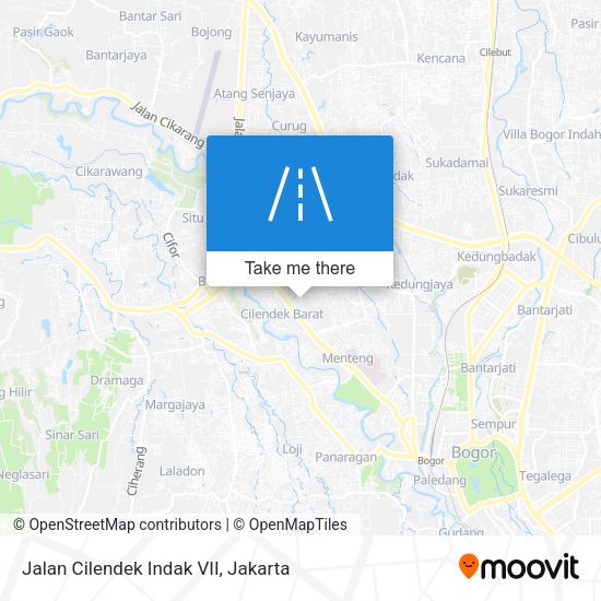 Jalan Cilendek Indak VII map